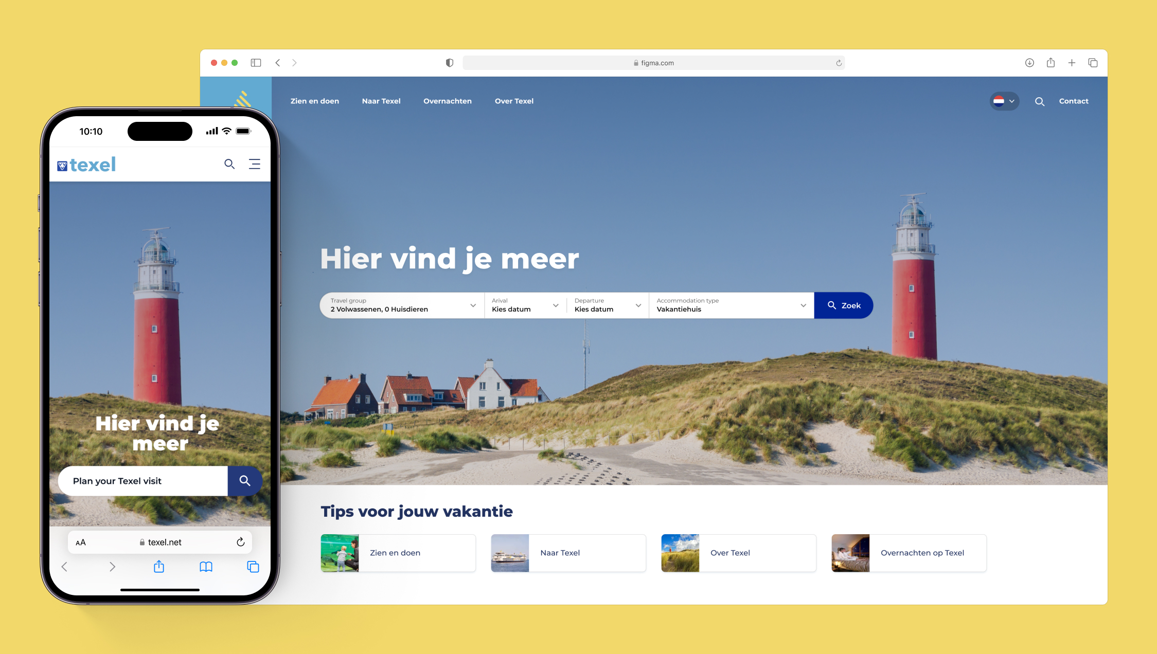 Travelbase homepage search experience